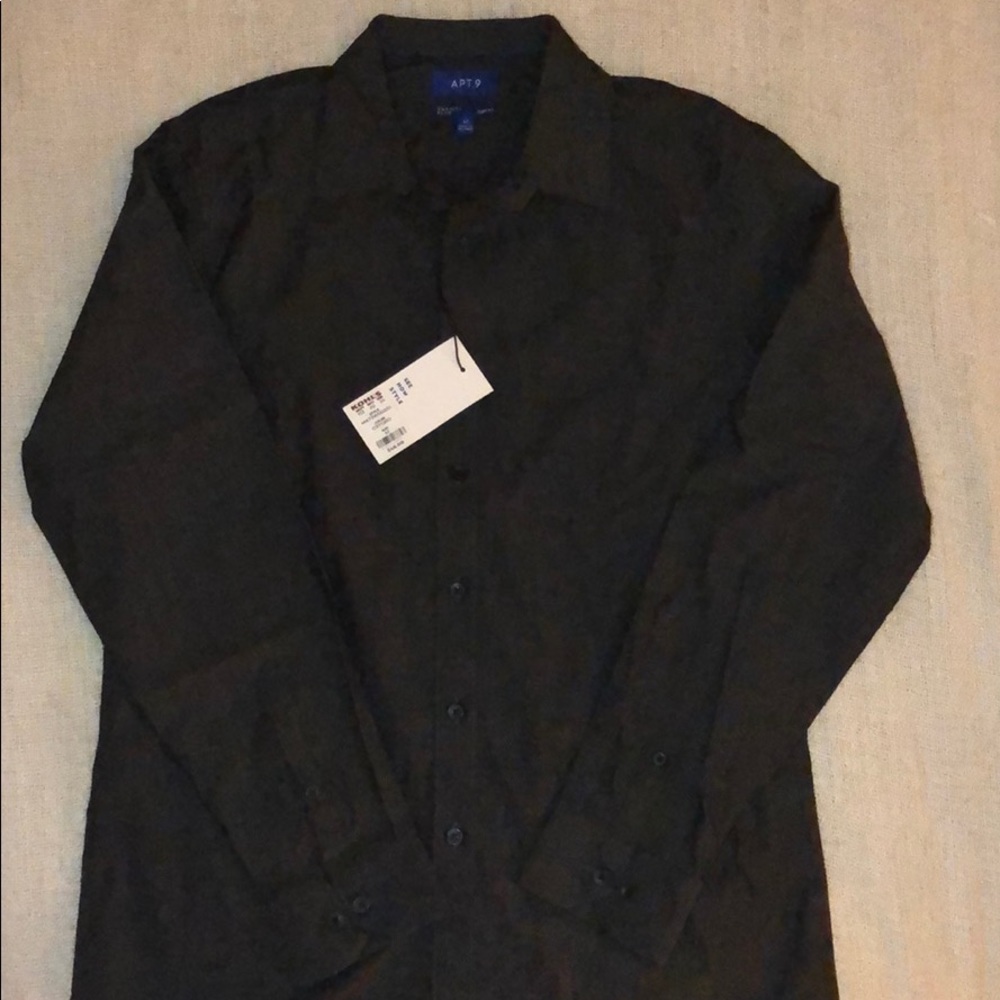 Apt 9 Premier Flex Slim Fit Button Down Shirt